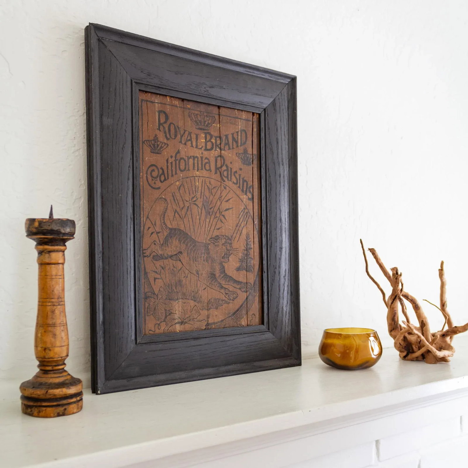 Royal Brand California Raisins With Tiger Wood Crate Panel | 19th C Americana - 6