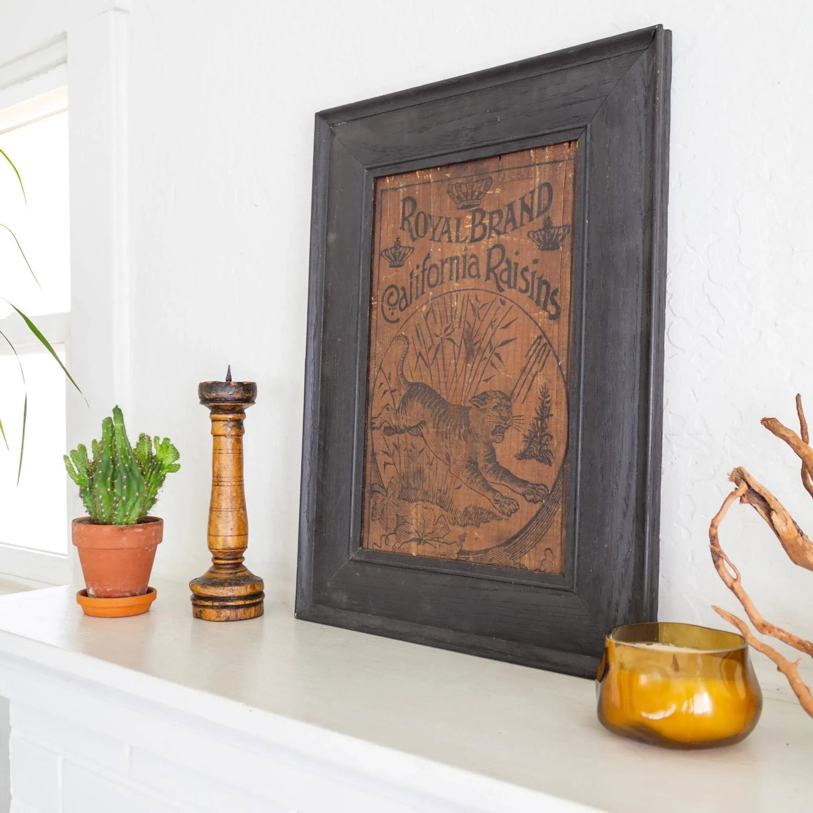 Royal Brand California Raisins With Tiger Wood Crate Panel | 19th C Americana - 7