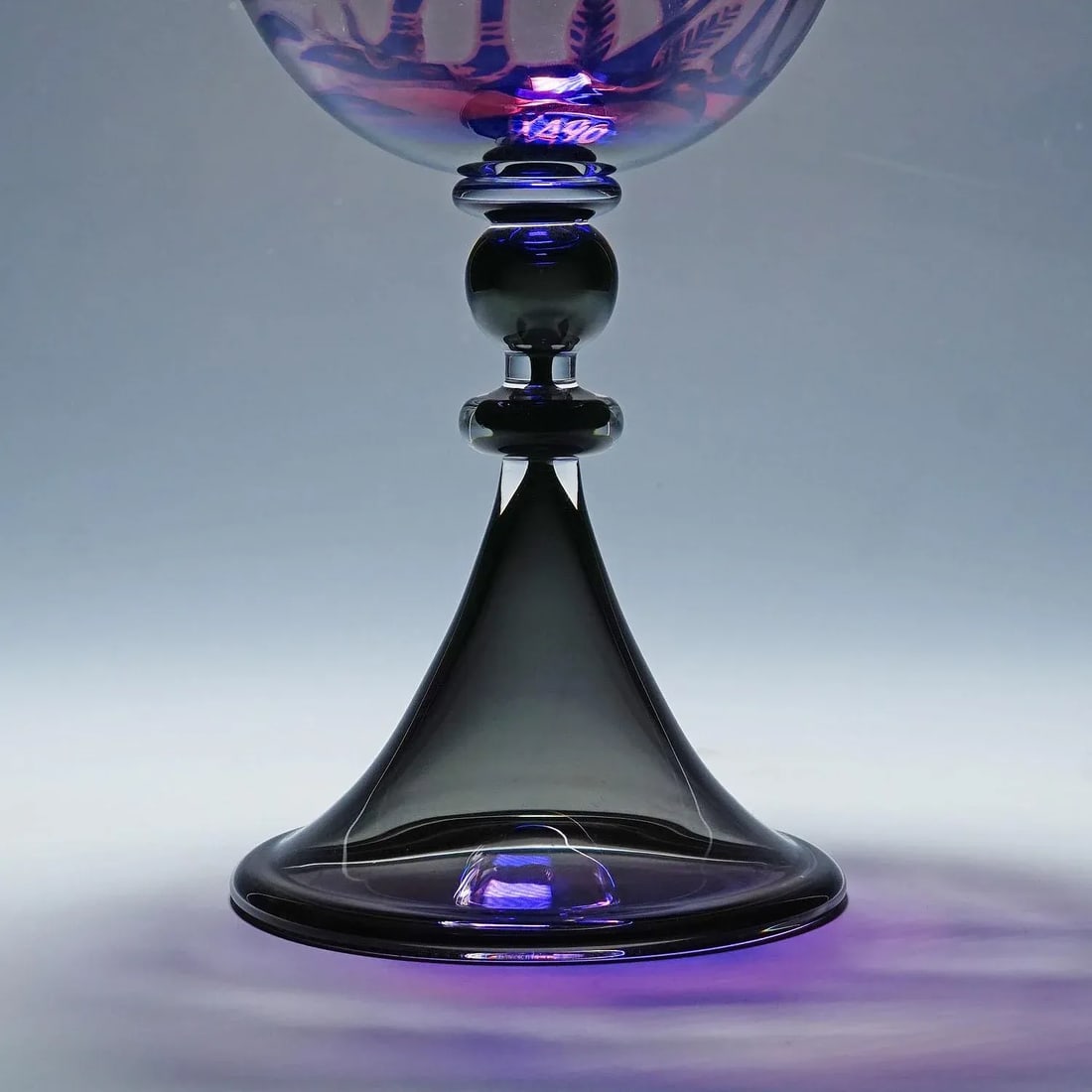 Art Glass Graal Goblet by Wilke Adolfsson 1990 - 8