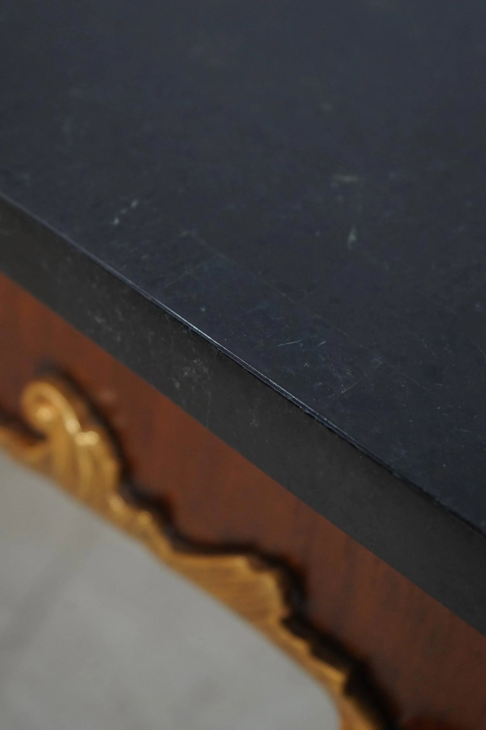 Maitland Smith Baroque Marble Top Gold Gilt Console Table - 4