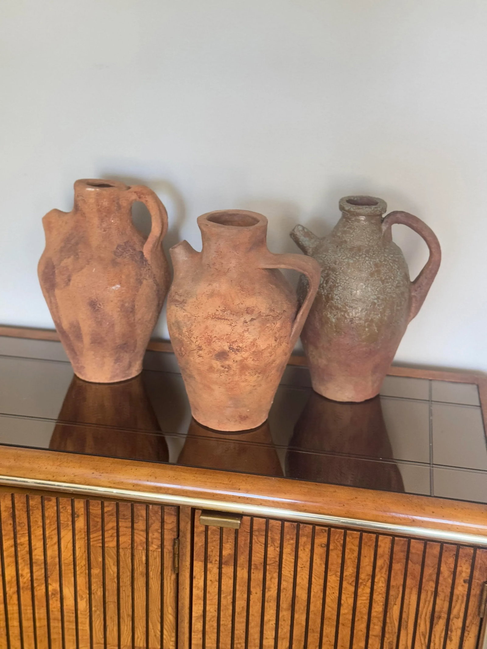 Vintage Primitive Clay Vessel Jug - 6