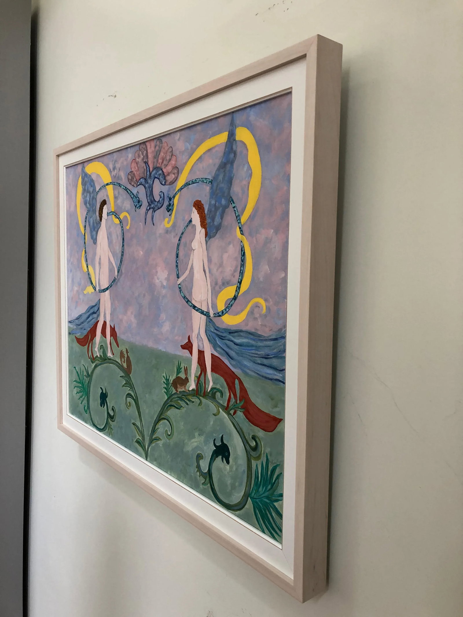 Contemporary Original Figural Painting in Custom Frame - 7