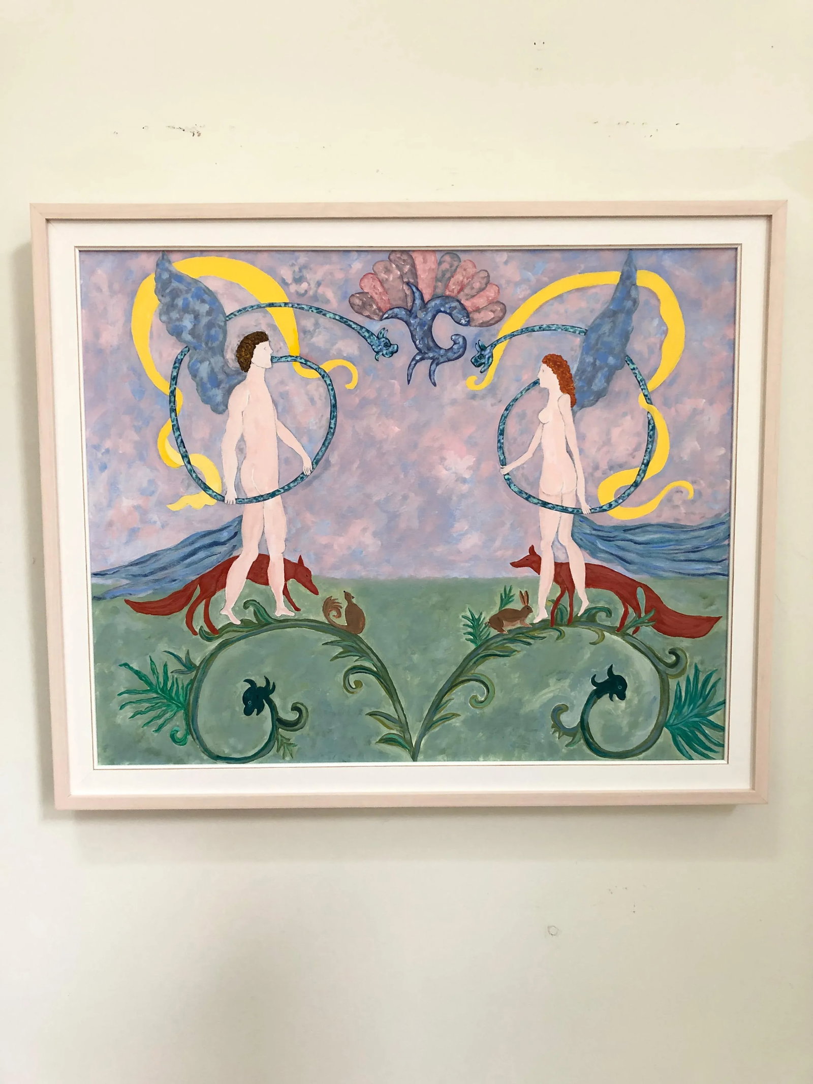 Contemporary Original Figural Painting in Custom Frame - 8