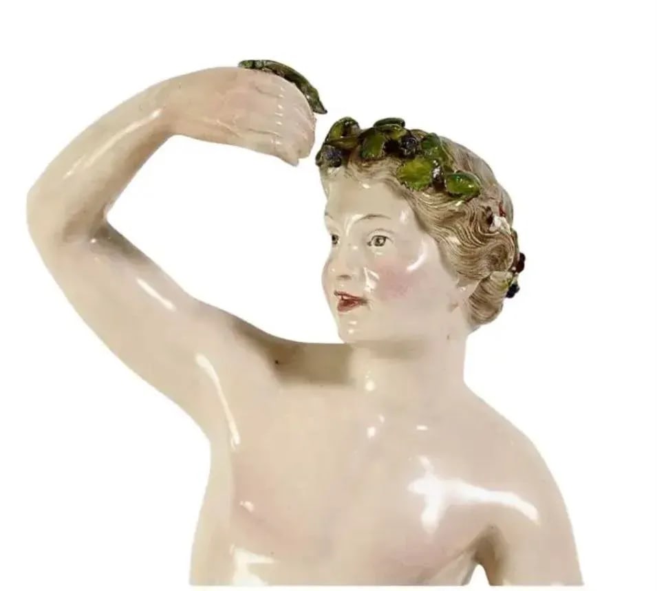 Meissen Porcelain Bacchus and Attendants Figural Group - 9