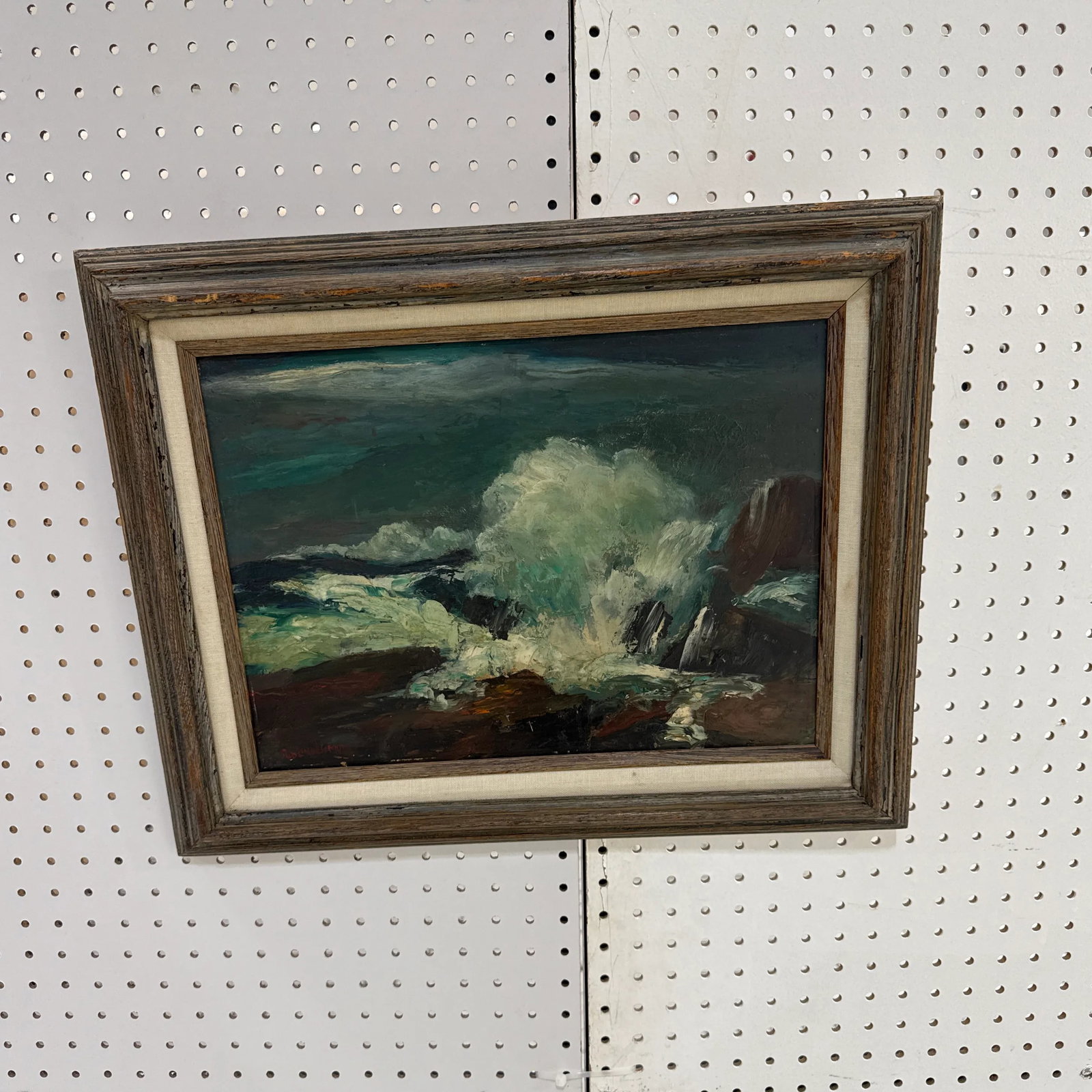 1970s Vintage Seascape Oil Painting on Canvas ~ Framed & Signed - 7