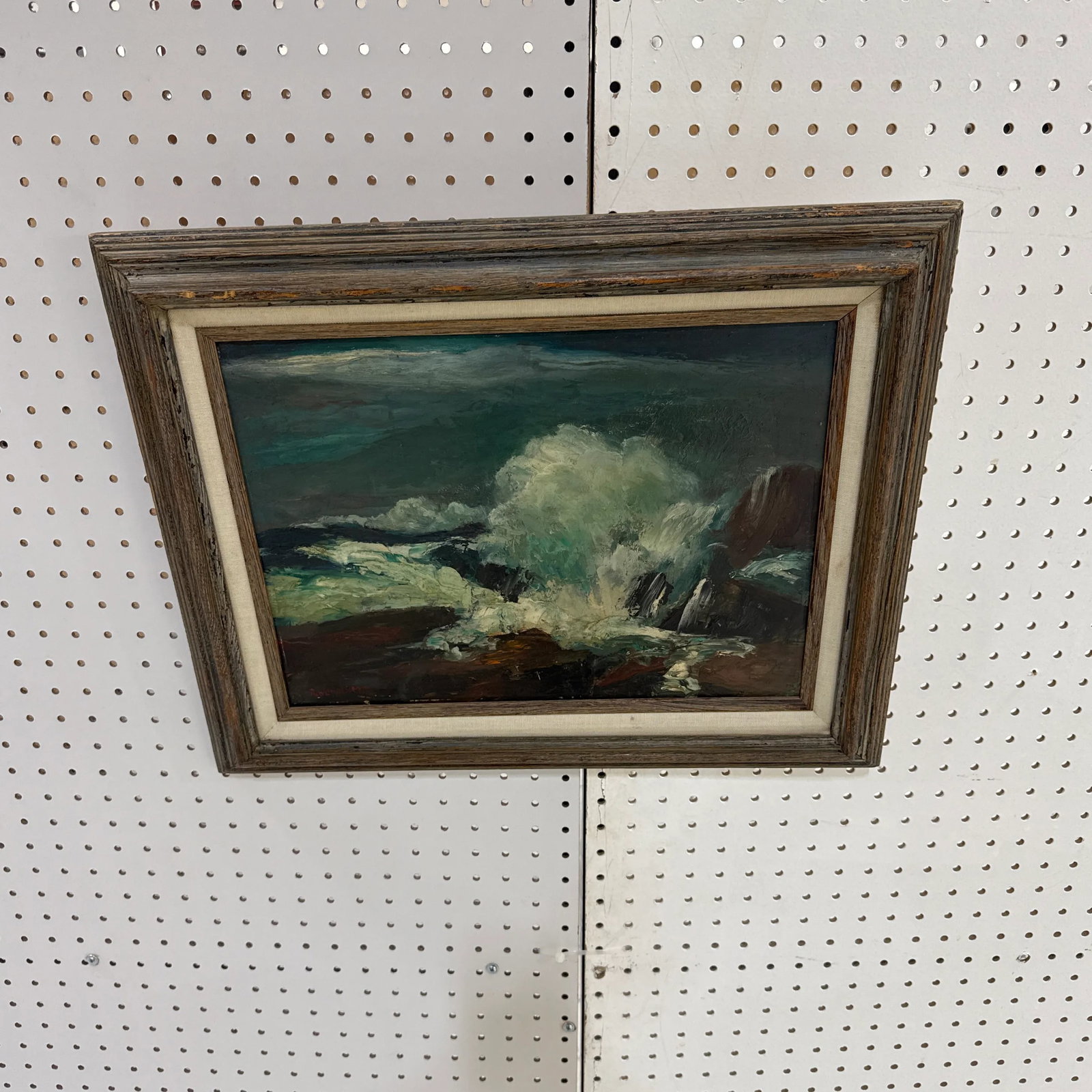 1970s Vintage Seascape Oil Painting on Canvas ~ Framed & Signed - 8