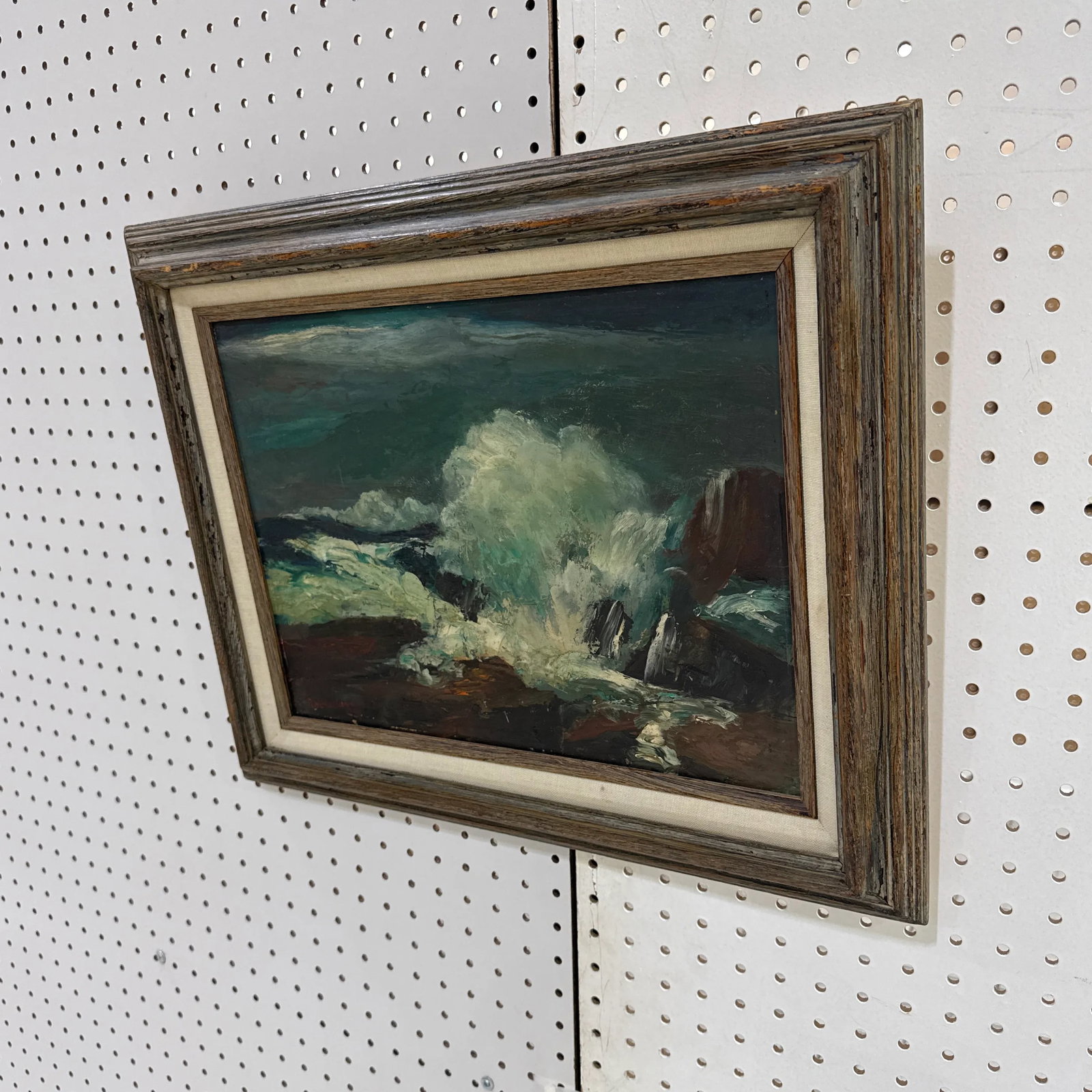 1970s Vintage Seascape Oil Painting on Canvas ~ Framed & Signed - 9