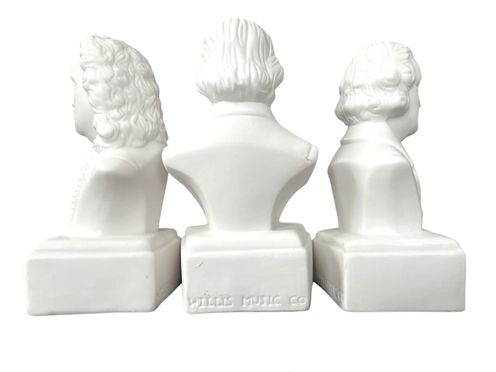 Vintage Famous Composers White Porcelain Bisque Busts Set of 10 - 7