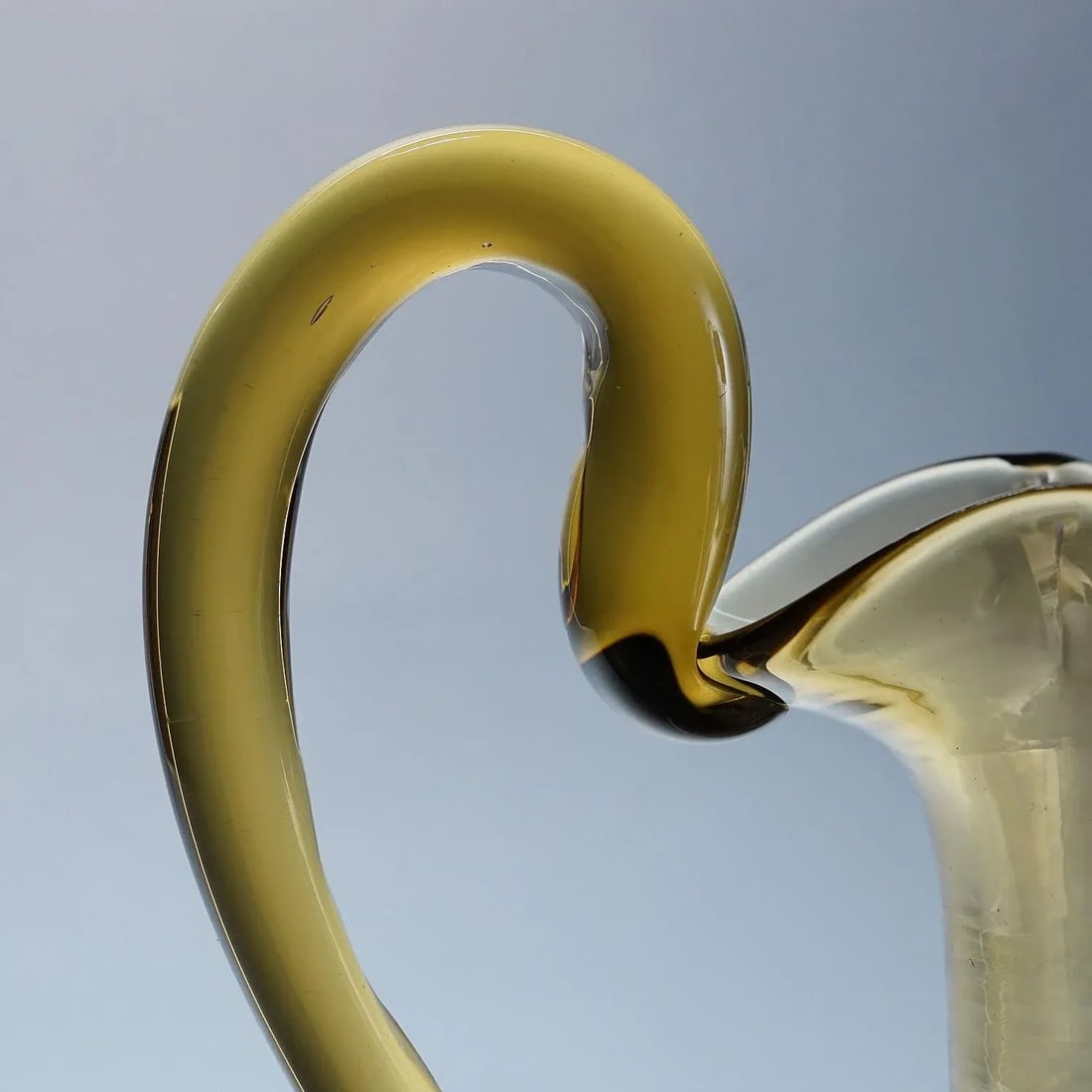 Vetro Soffiato Glass Jug Tiziano, Venini Murano Ca. 1930s - 6
