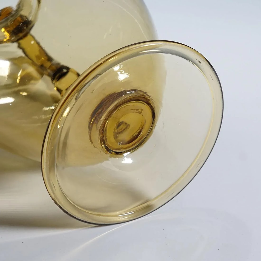 Vetro Soffiato Glass Jug Tiziano, Venini Murano Ca. 1930s - 8