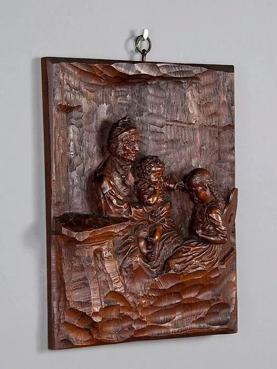 19th Century Relief Woodcarving by Hermann Steiner Meran - 2