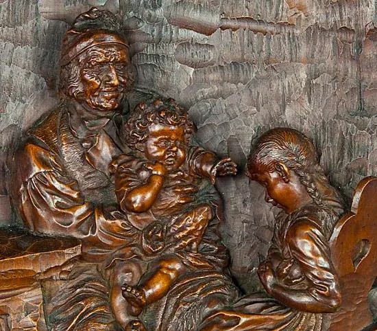 19th Century Relief Woodcarving by Hermann Steiner Meran - 3