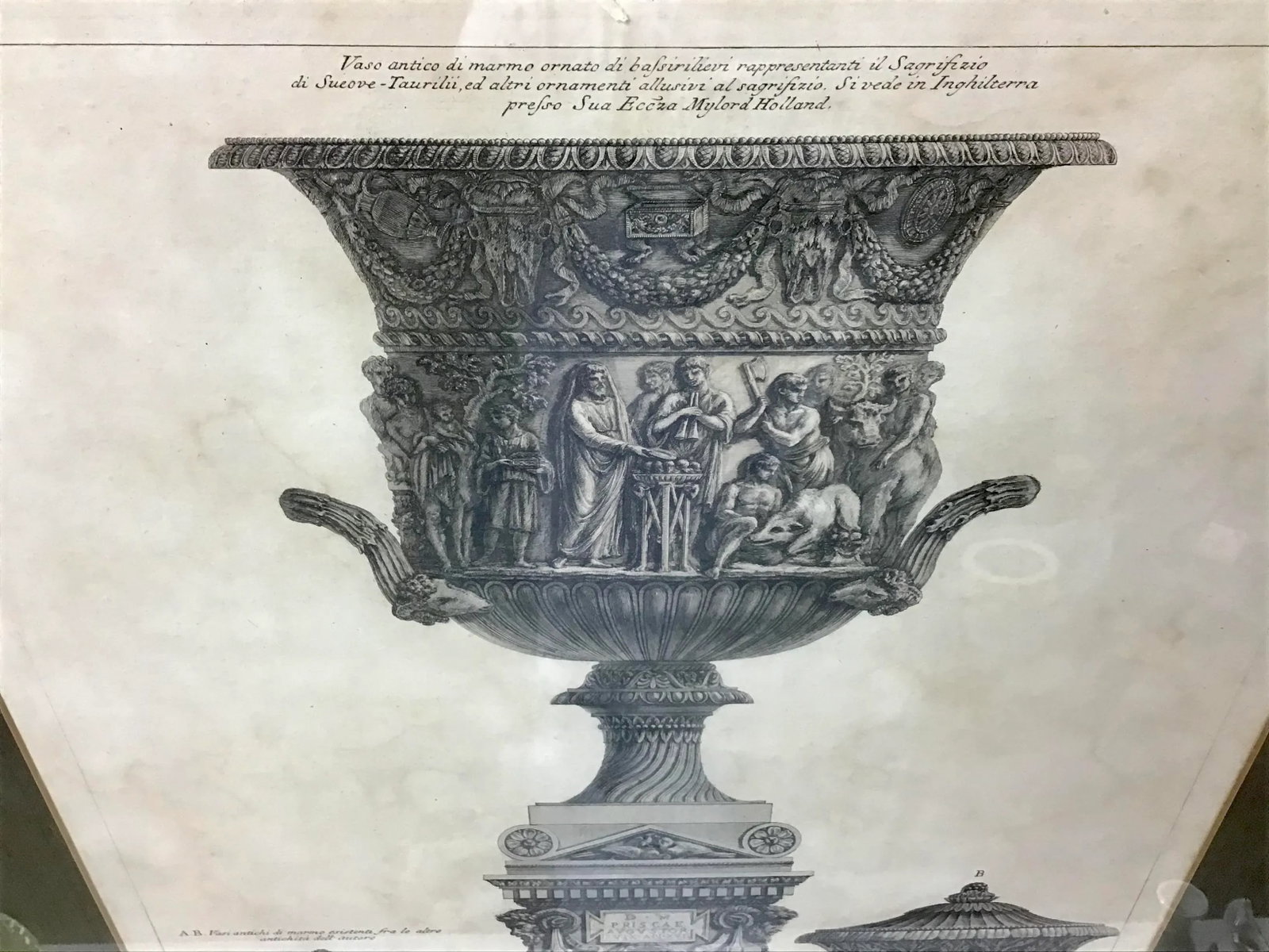 Three Marble Vases and a Sarcophagus. Etching by g.b. Piranesi, - 11