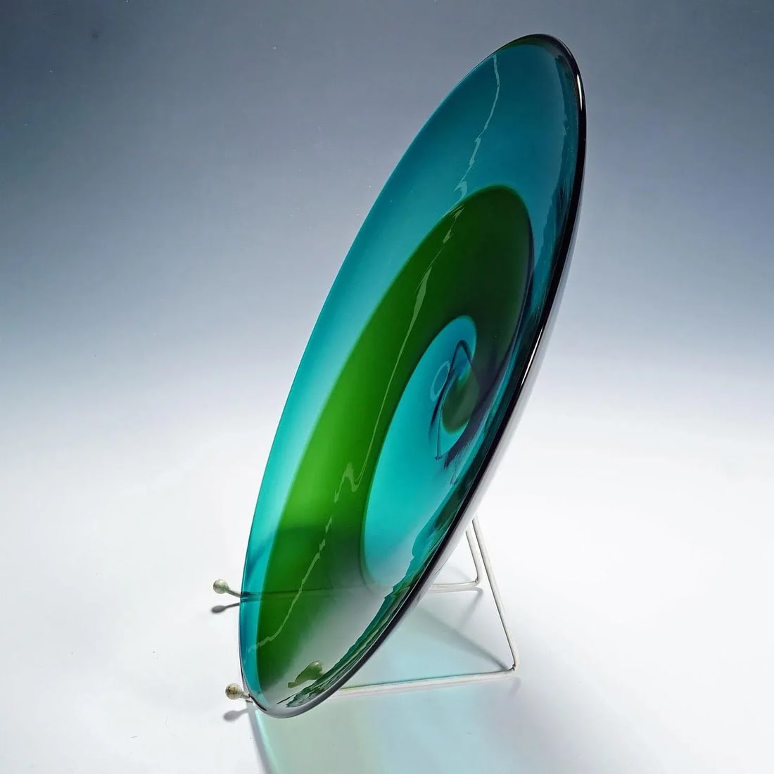 Large Venini Plate 'Coreano', Designed by Tapio Wirkkala in 1966 - 2
