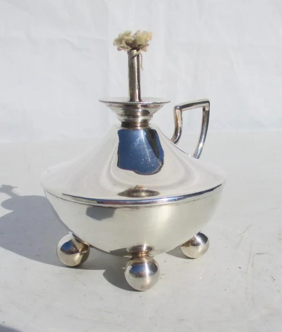 English Sterling Table Lighter Marked 1909 - 2