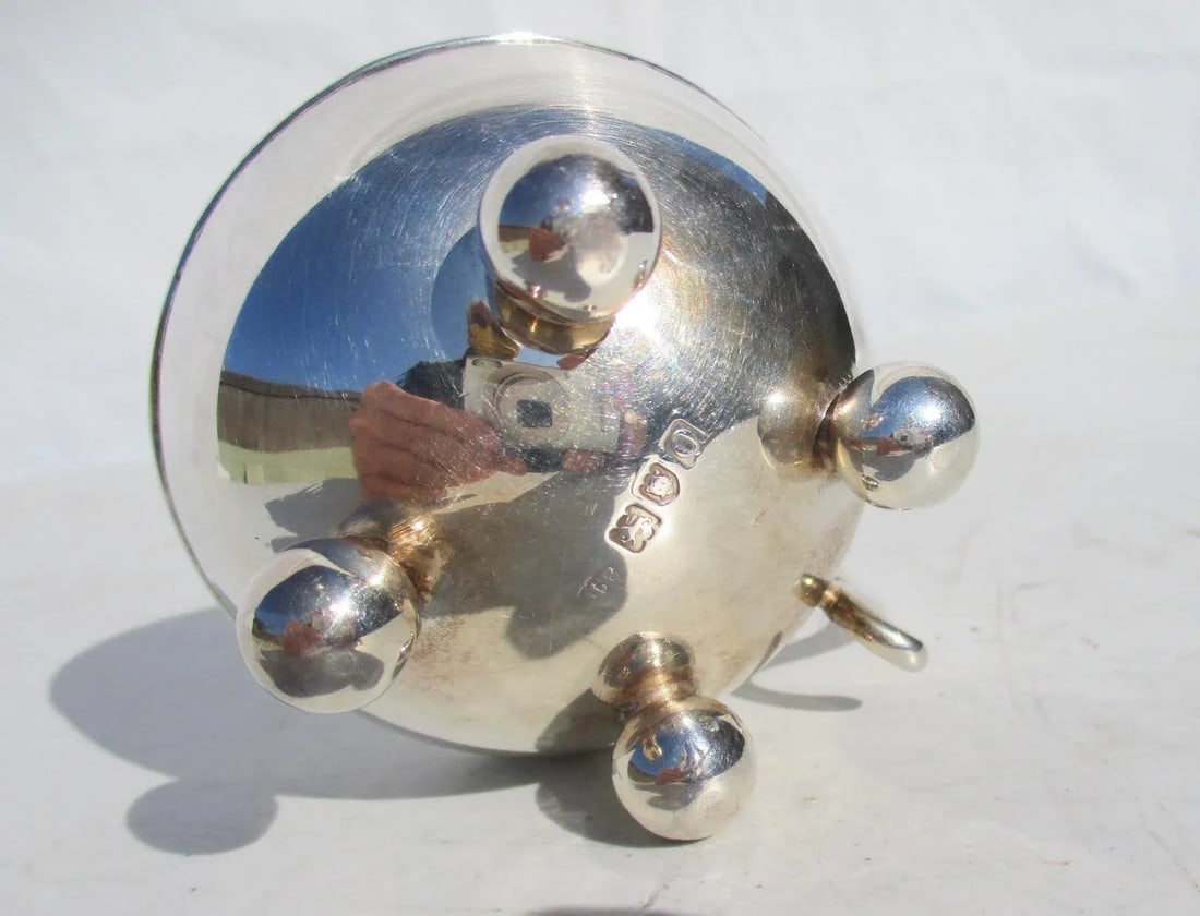English Sterling Table Lighter Marked 1909 - 3