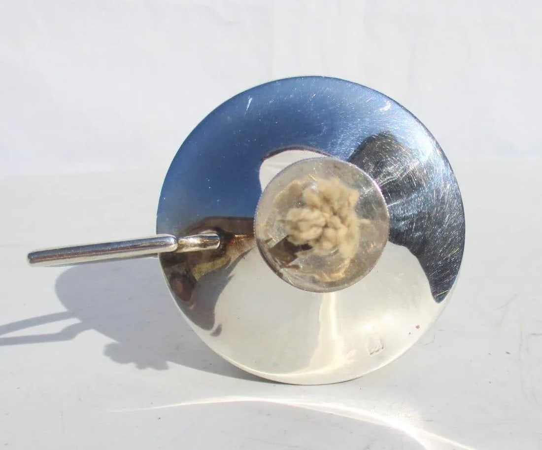 English Sterling Table Lighter Marked 1909 - 5