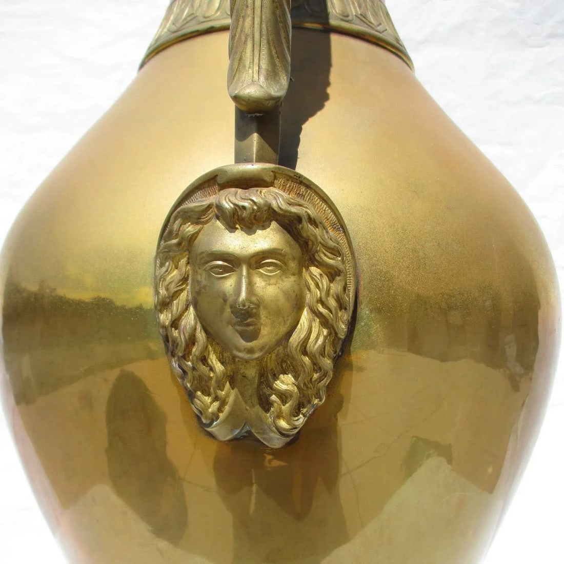 Grand Tour Bronze Handled Olpe Vessel - 3