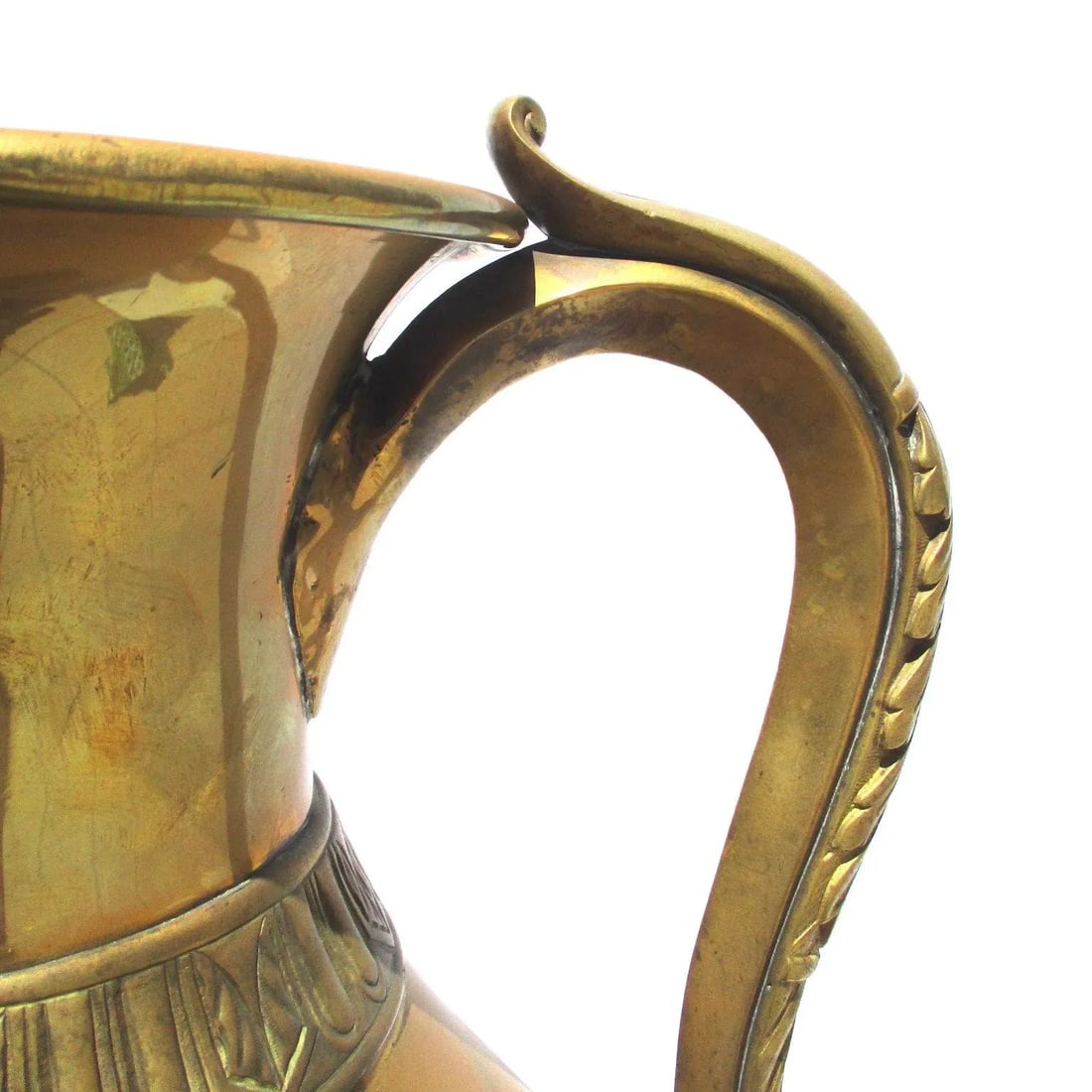 Grand Tour Bronze Handled Olpe Vessel - 4
