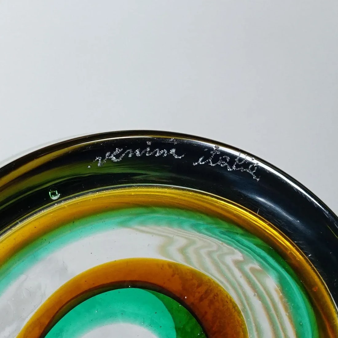 Murano Art Glass Vase Bifilo by Toni Zuccheri for Venini Ca. 1970s - 10