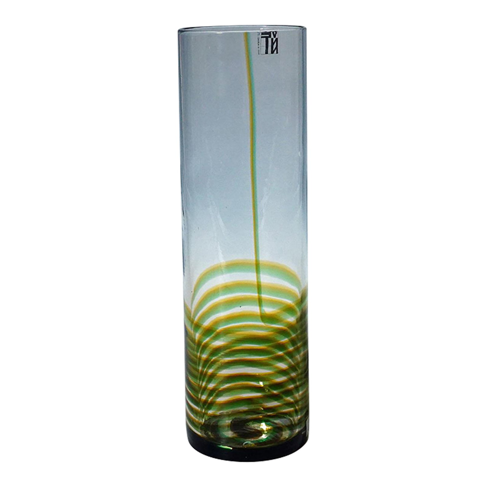 Murano Art Glass Vase Bifilo by Toni Zuccheri for Venini Ca. 1970s: Murano Art Glass Vase Bifilo by Toni Zuccheri for Venini ca. 1970s A rare art glass vase with spiral cane decoration in green and brown. The name of this series is 'Bifilo'. Designed by Tony Zuccheri 