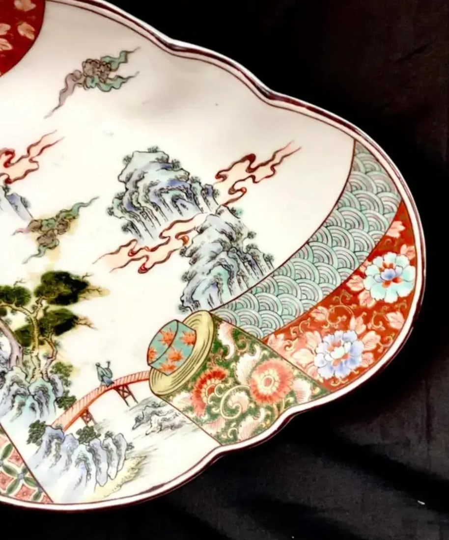 Large Japanese Imari Porcelain Platter - 3