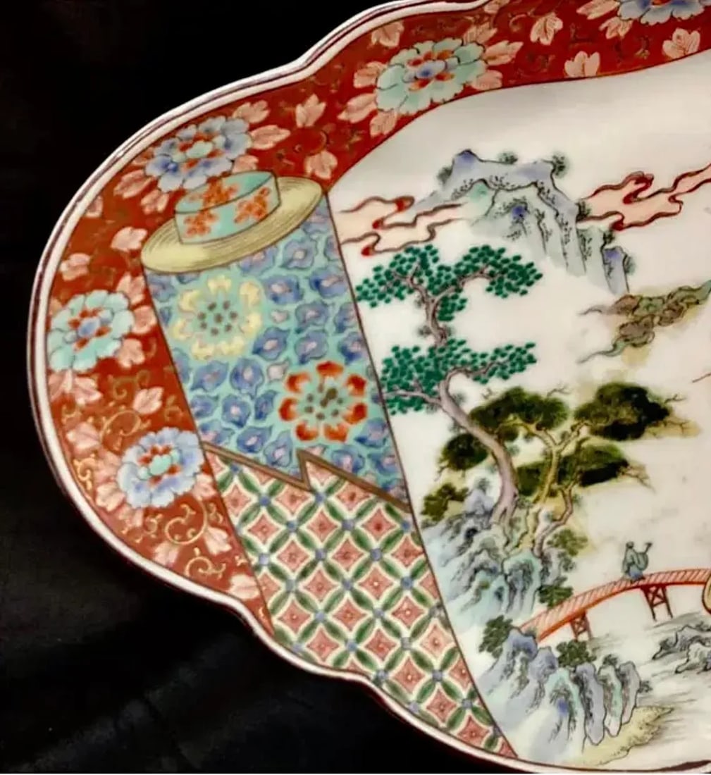 Large Japanese Imari Porcelain Platter - 5