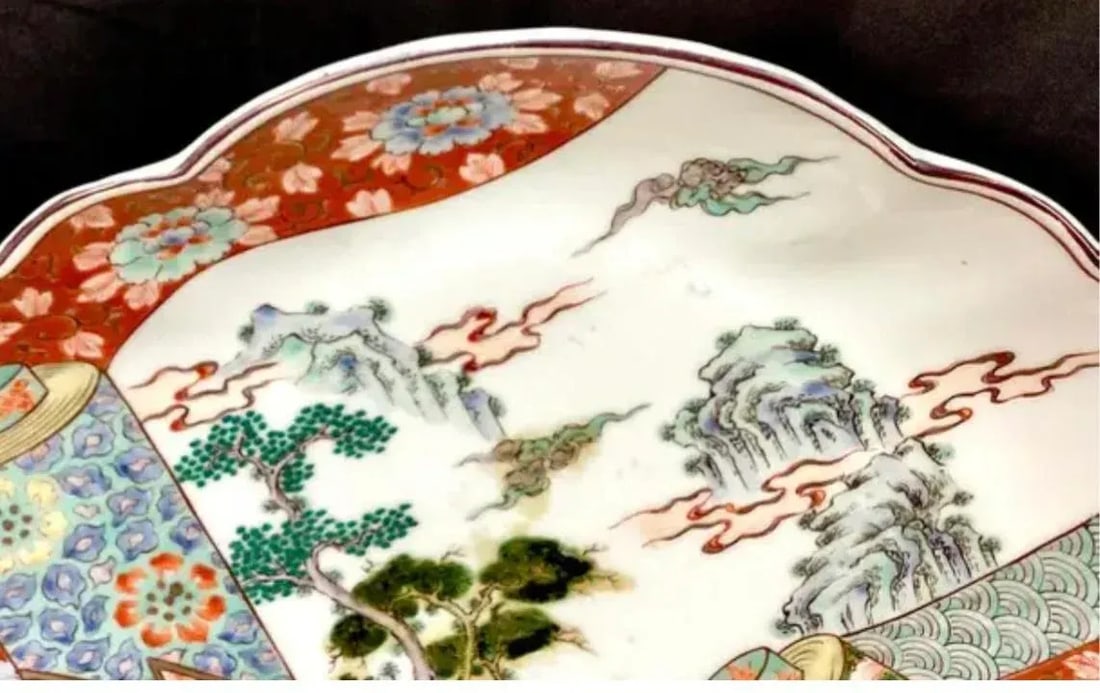 Large Japanese Imari Porcelain Platter - 6