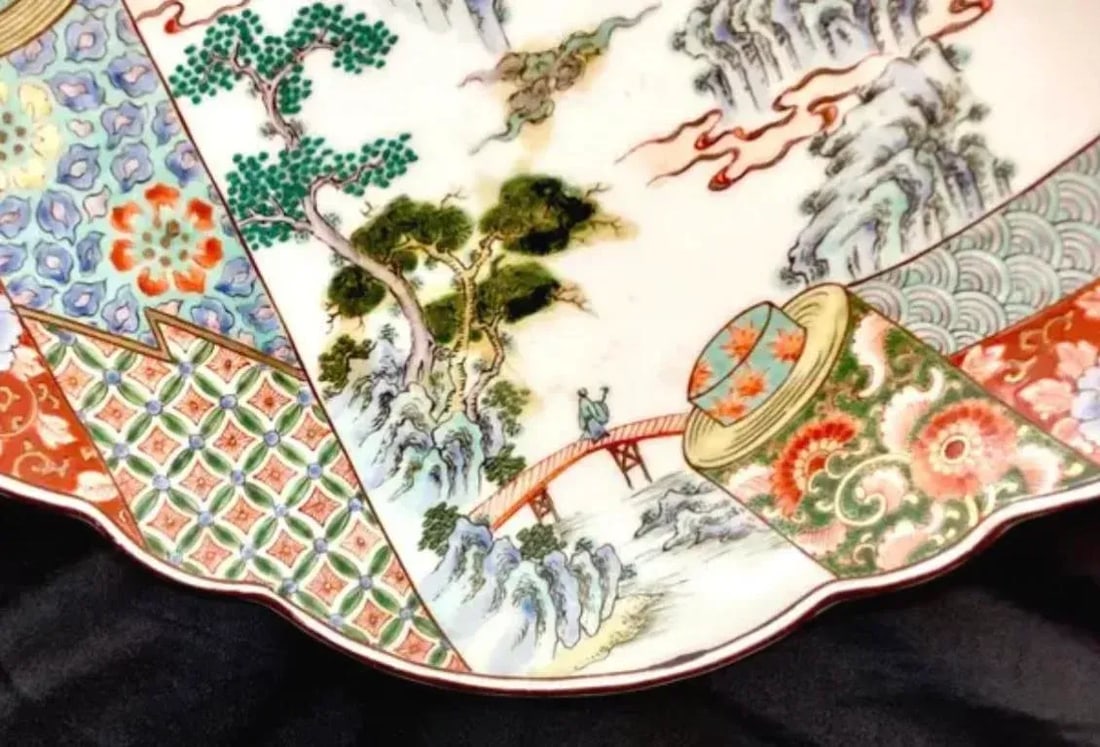 Large Japanese Imari Porcelain Platter - 7
