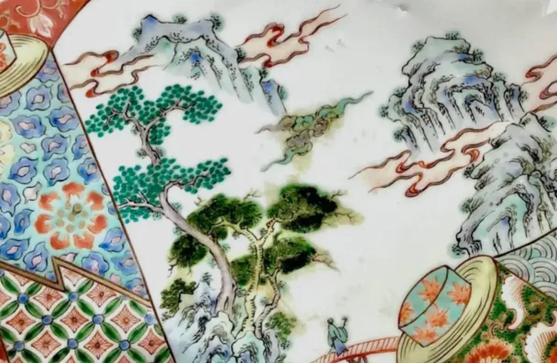 Large Japanese Imari Porcelain Platter - 8