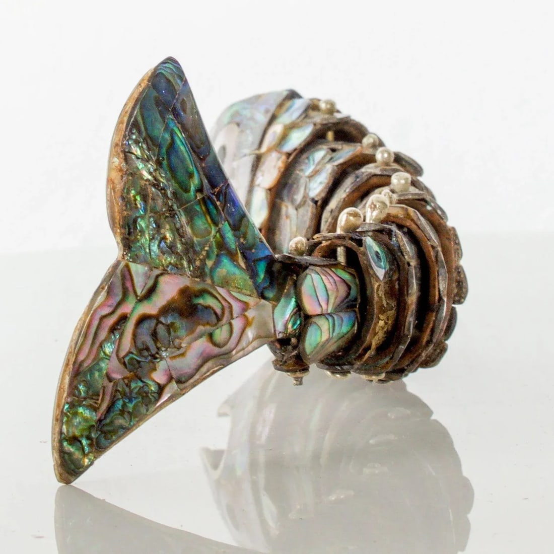 Los Castillo Abalone Brass Fish Bottle Opener #1 Mexico - 10