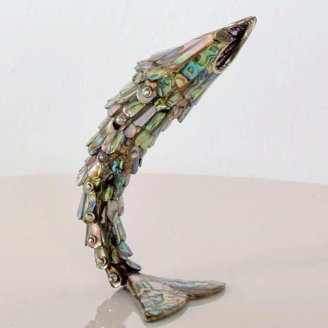 Los Castillo Abalone Brass Fish Bottle Opener #1 Mexico - 2