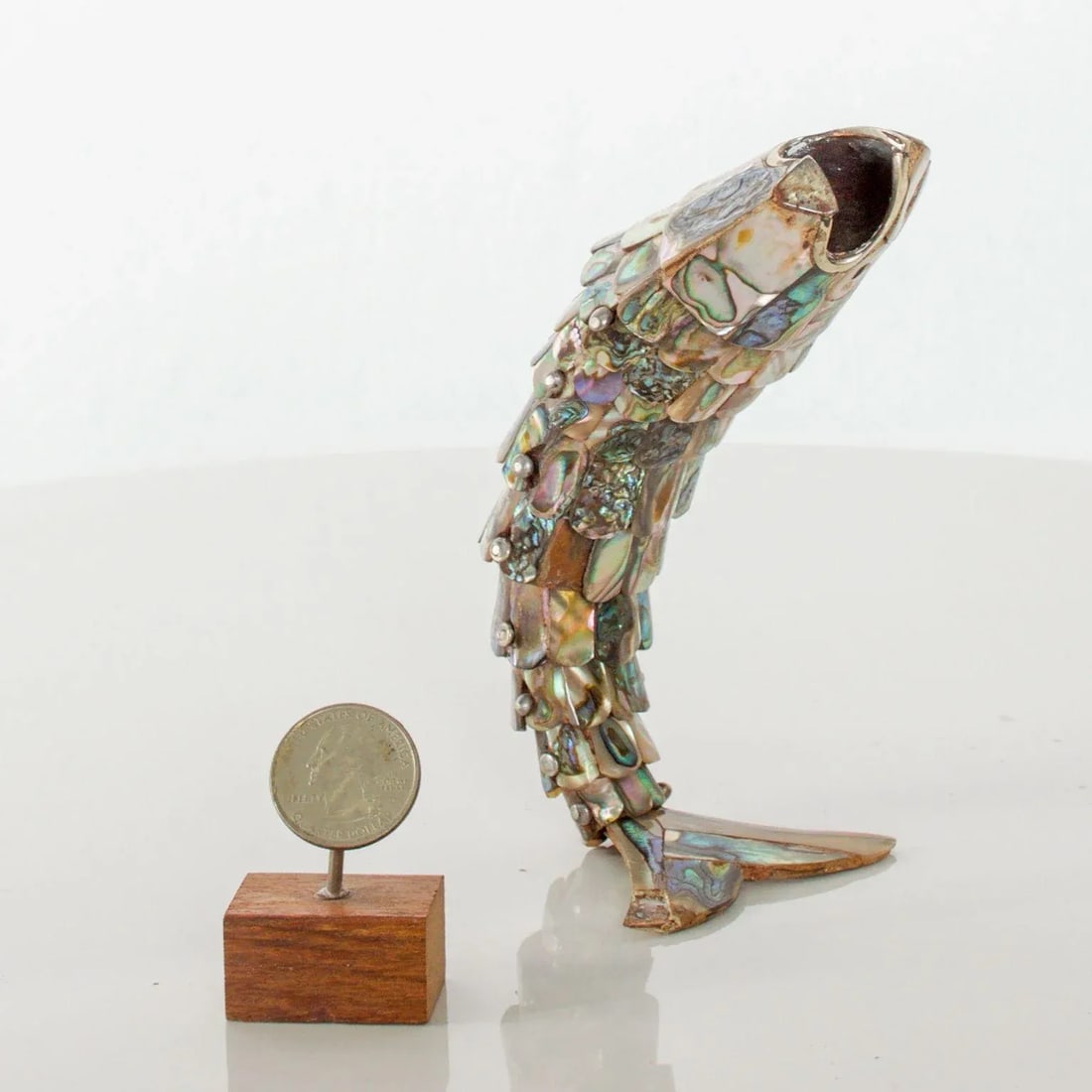 Los Castillo Abalone Brass Fish Bottle Opener #1 Mexico - 3