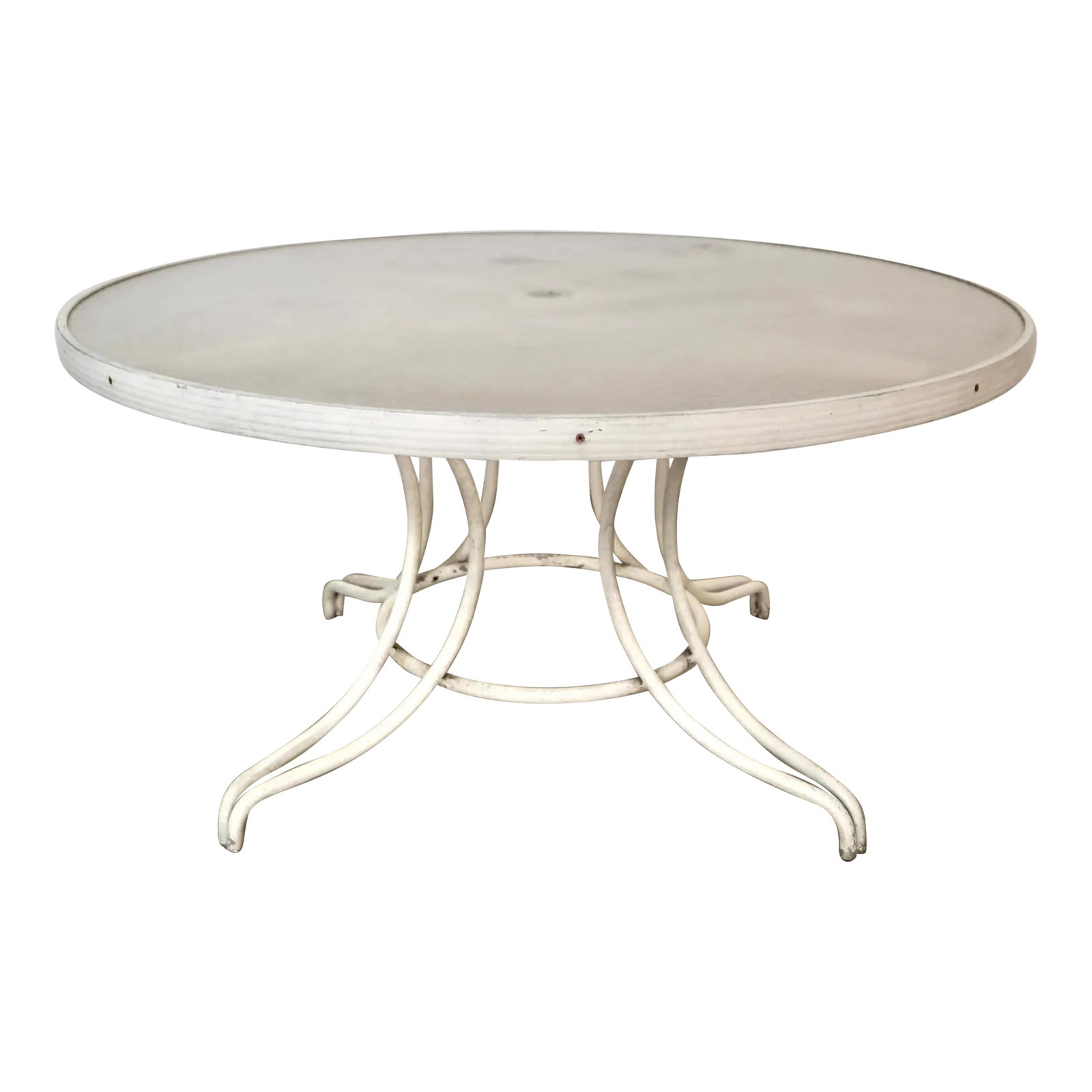 1970's Mid-Century Modern Brown Jordan Style Aluminum Patio Table