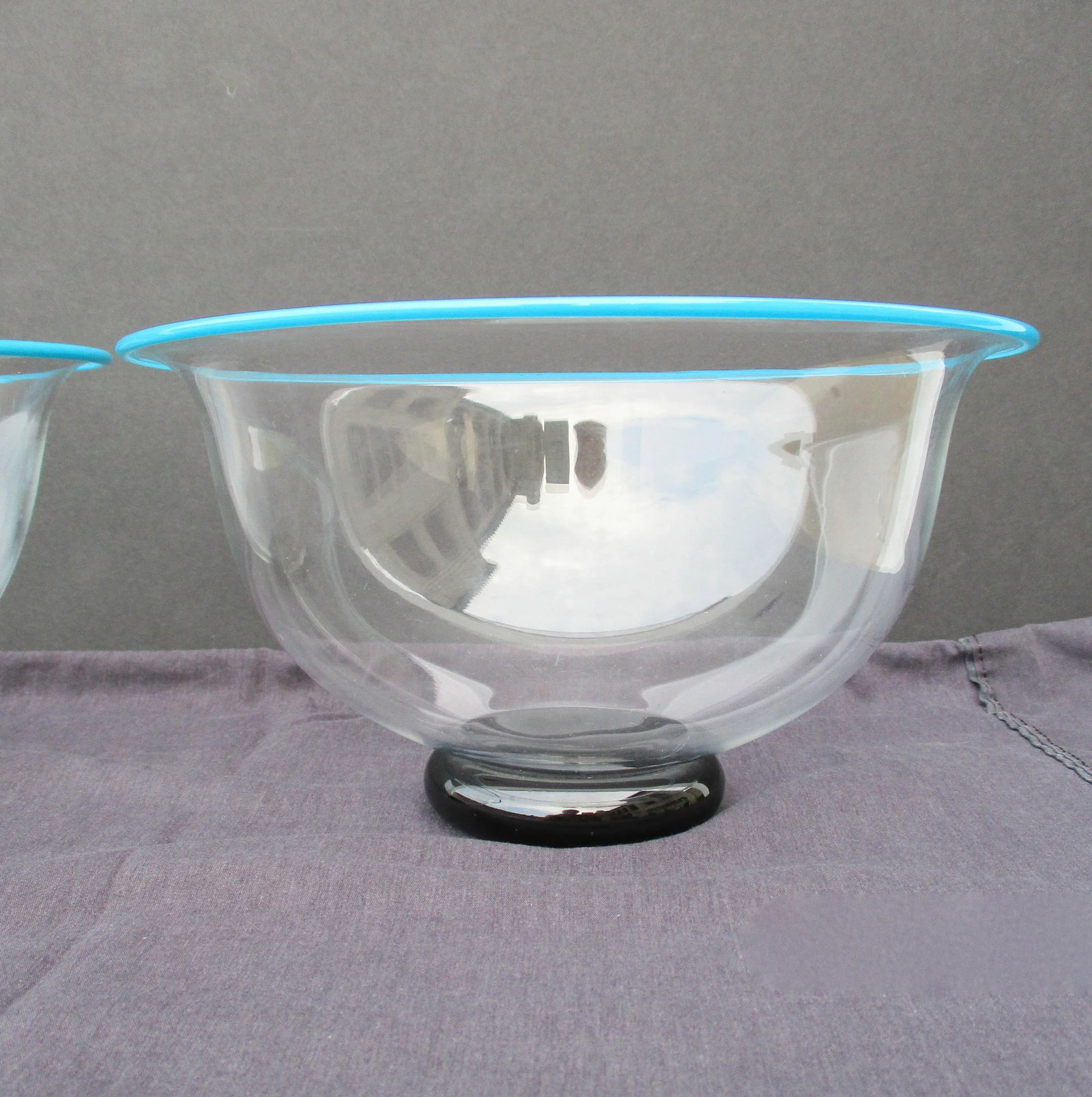 Vintage 1989 Kosta Boda Handblown Bowls - a Pair - 2