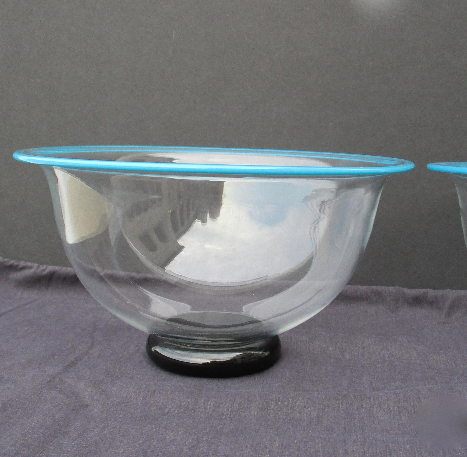 Vintage 1989 Kosta Boda Handblown Bowls - a Pair - 3