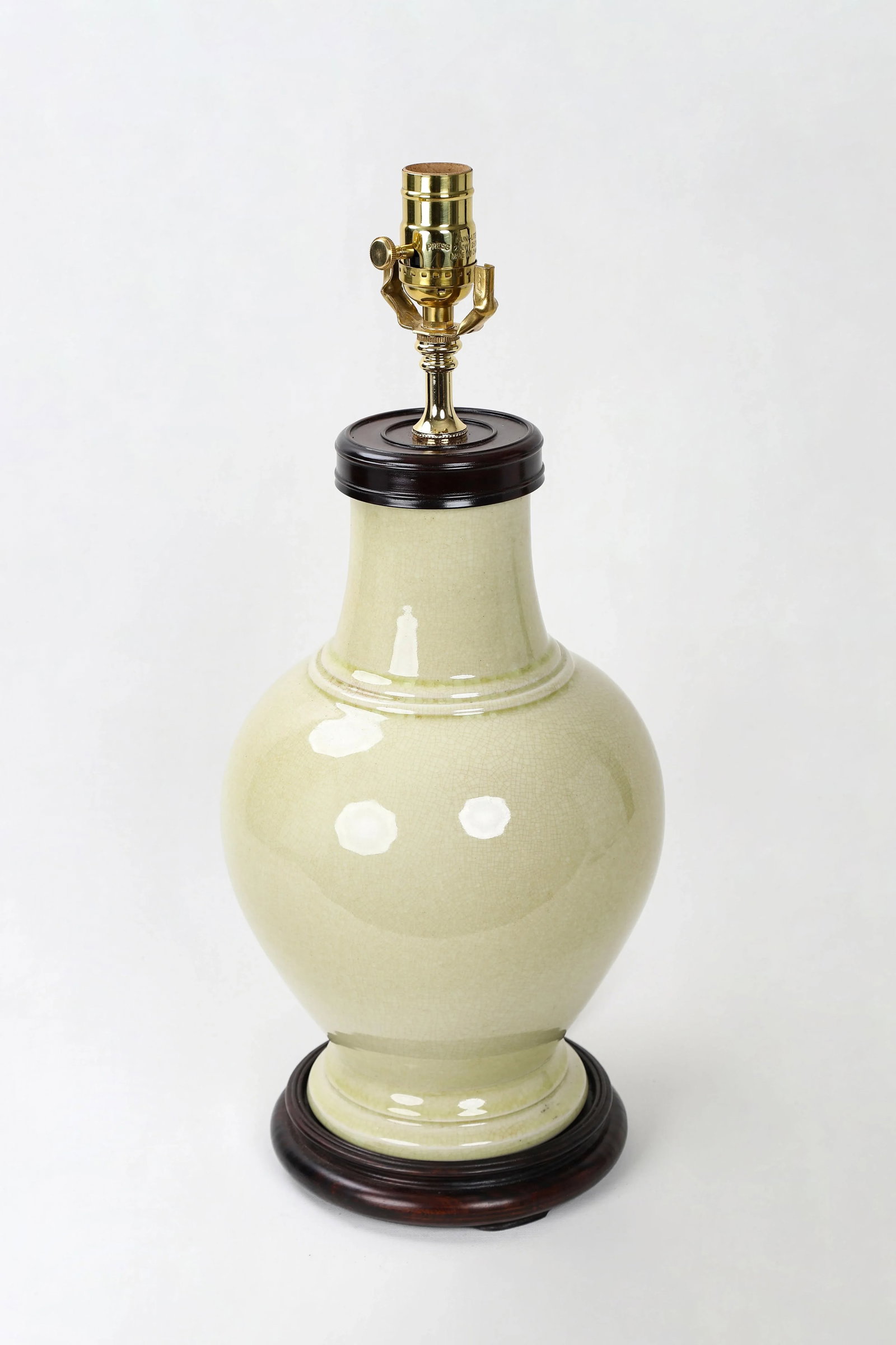 Late 20th Century Porcelain Vase Lamp - 4