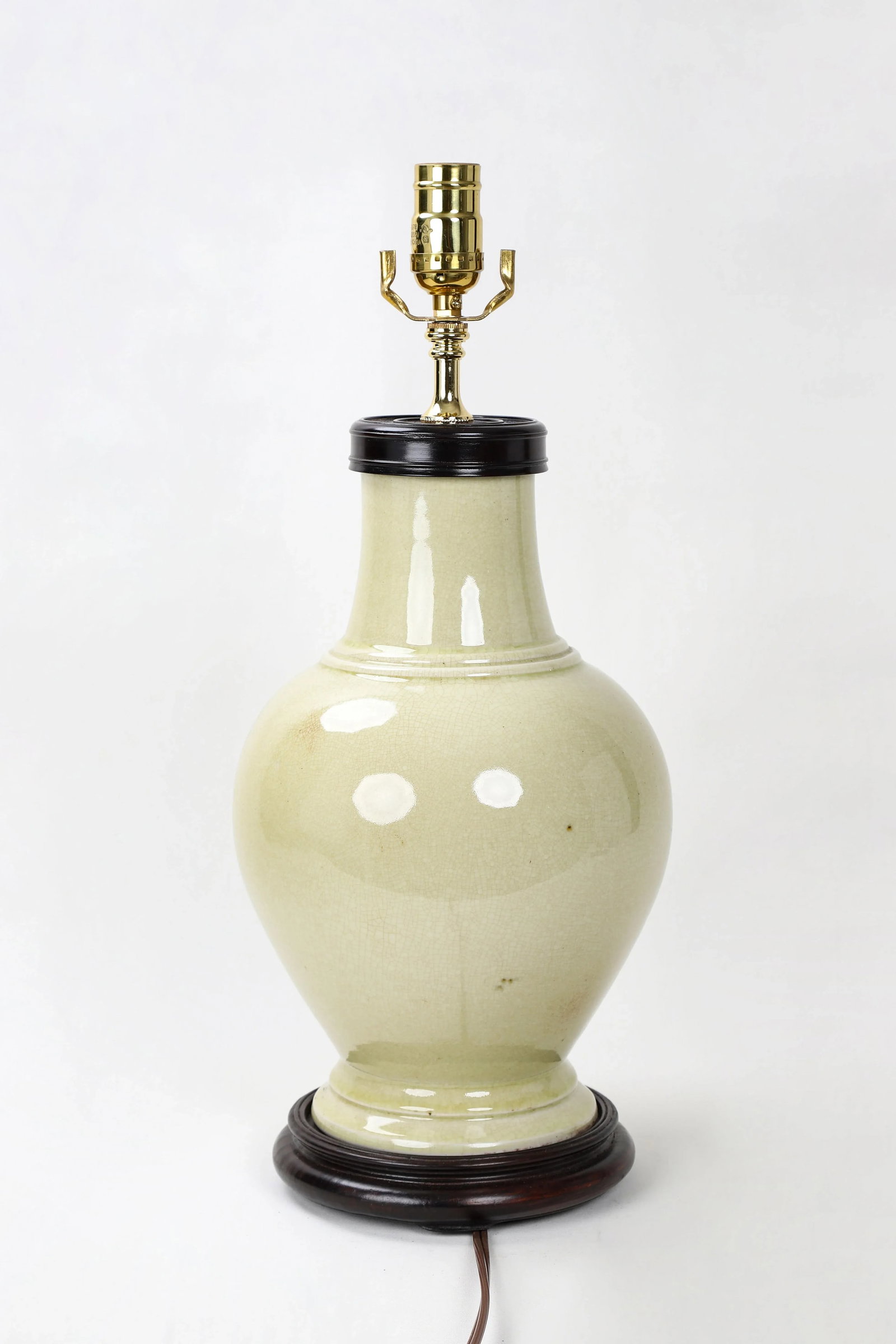 Late 20th Century Porcelain Vase Lamp - 5