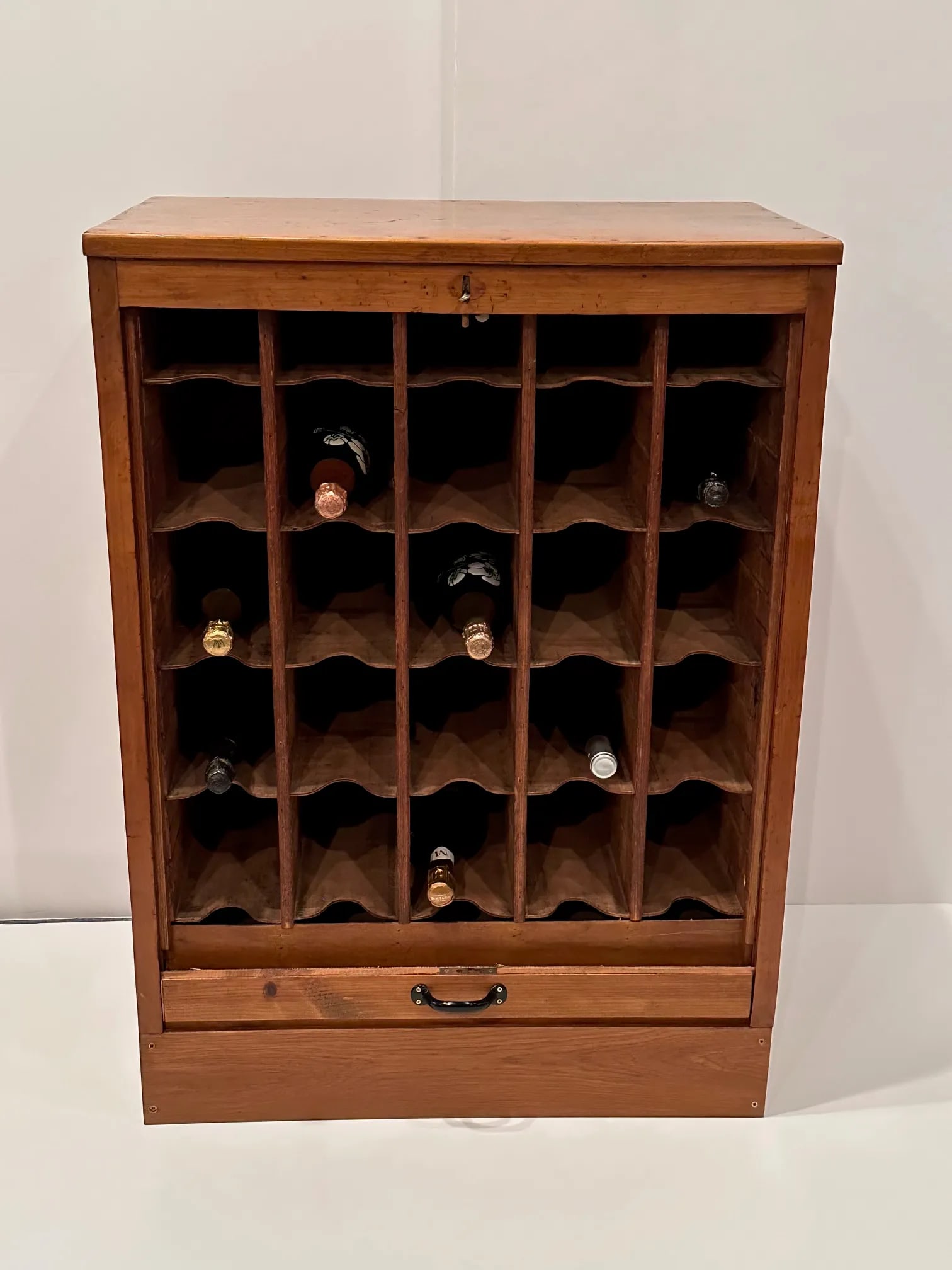 Antique Belgian Oak Wine Cabinet - 4