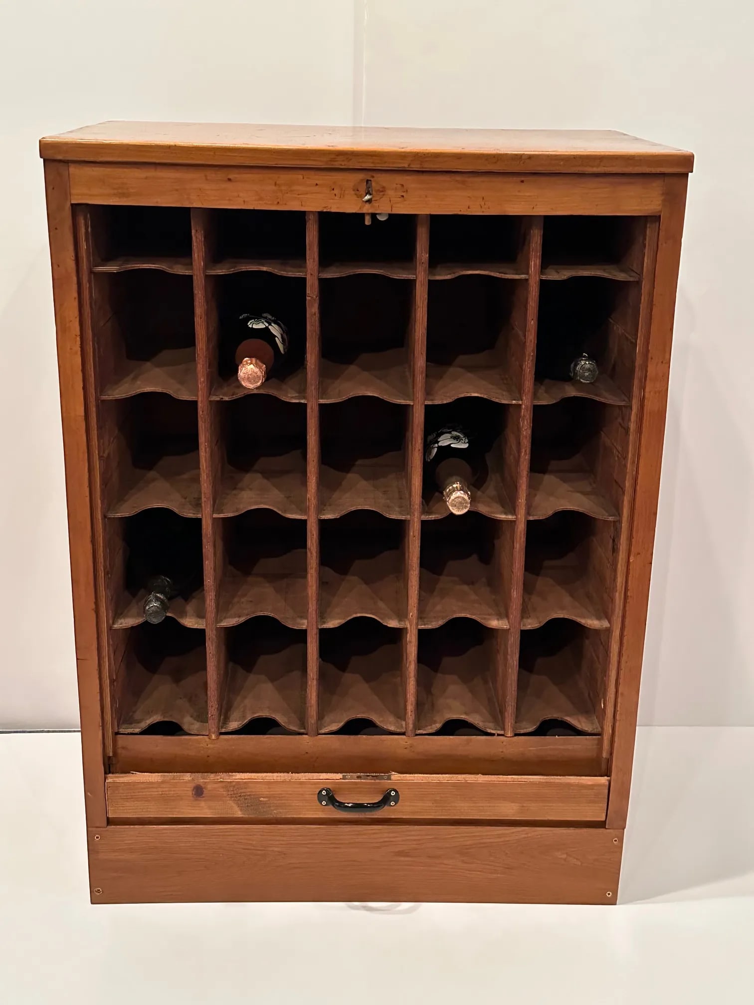 Antique Belgian Oak Wine Cabinet - 8
