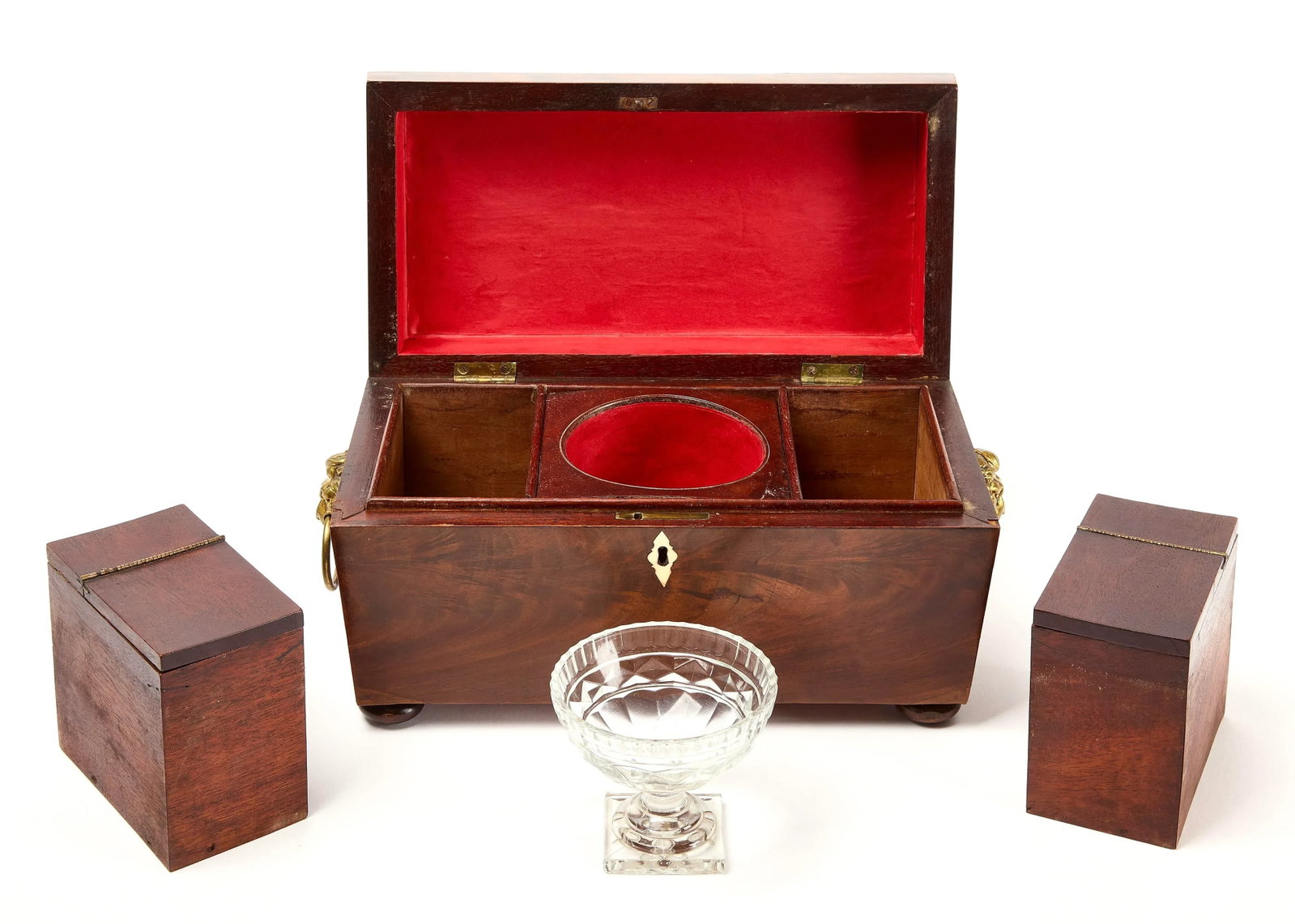 English Regency Sarcophagus-Form Tea Caddy - 3