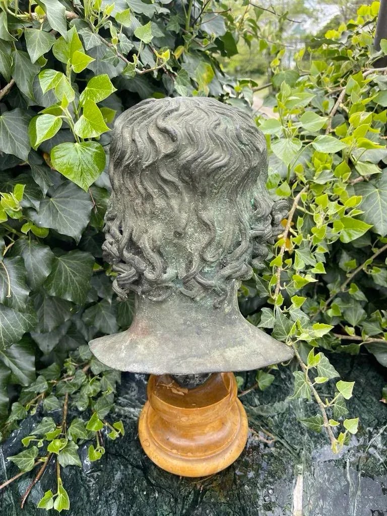 Grand Tour Bronze and Marble Bust of a Youth - 10