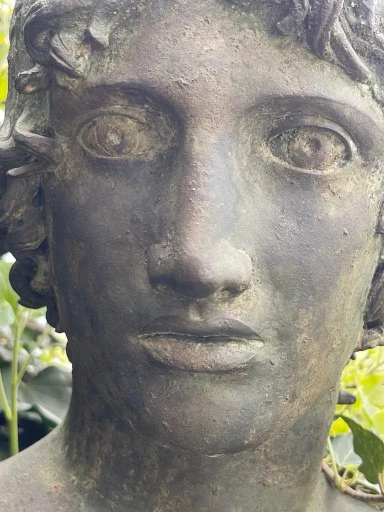 Grand Tour Bronze and Marble Bust of a Youth - 7