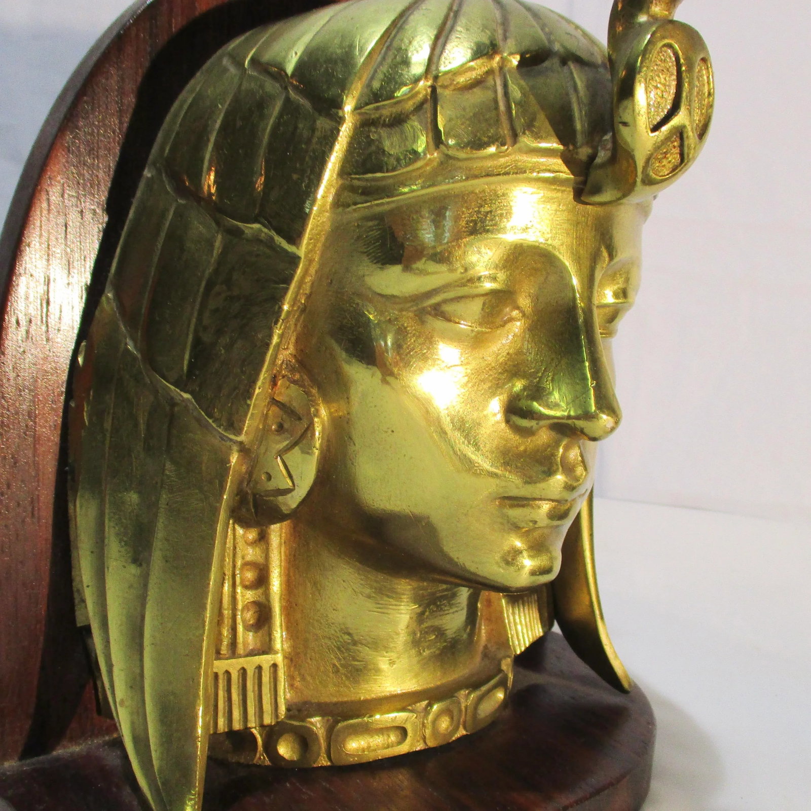 Art Deco Egyptian Revival Brass Bookends - a Pair - 6
