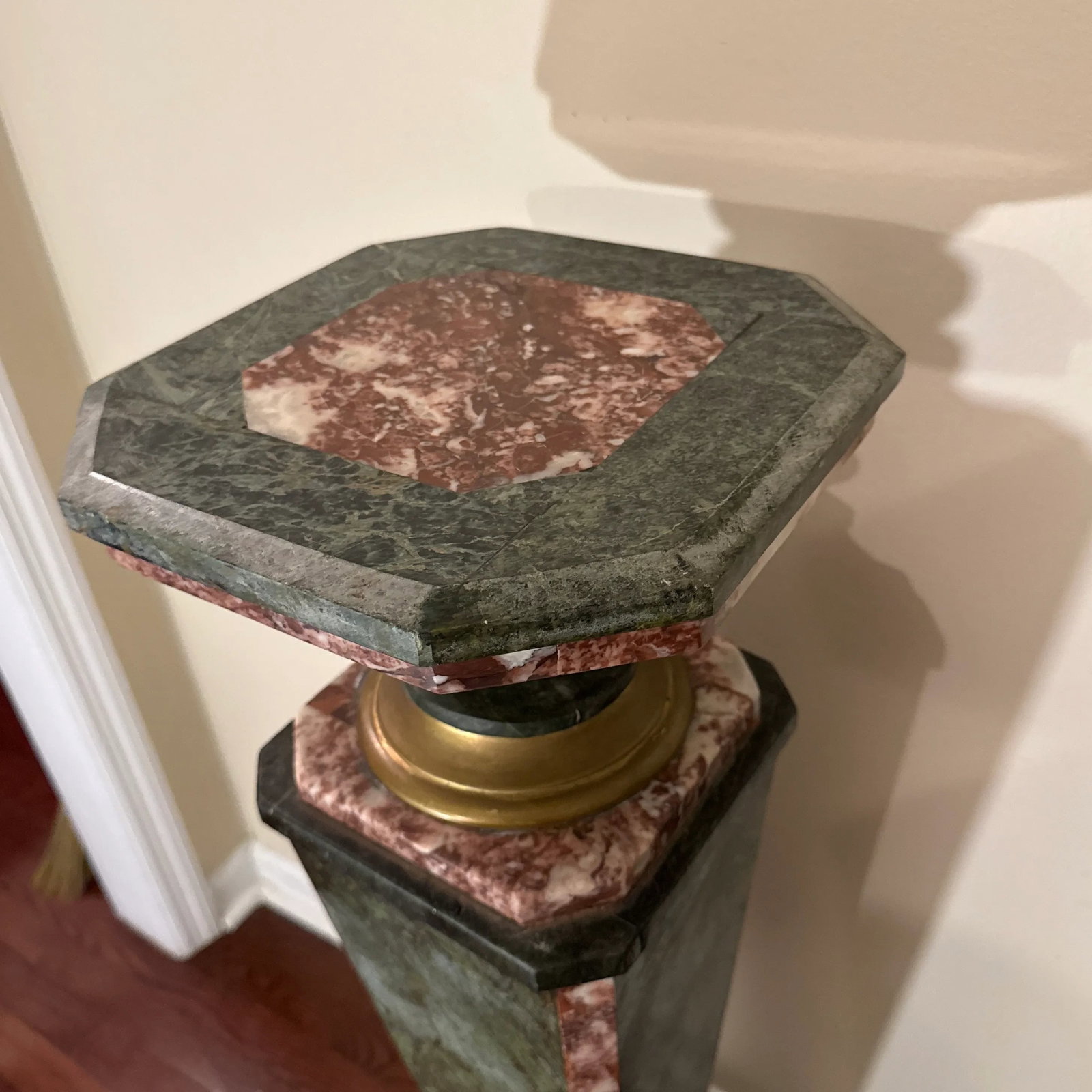 Late 19th Century Monumental Neoclassical Style Ornate Marble Pedestal ~ a Pair - 4