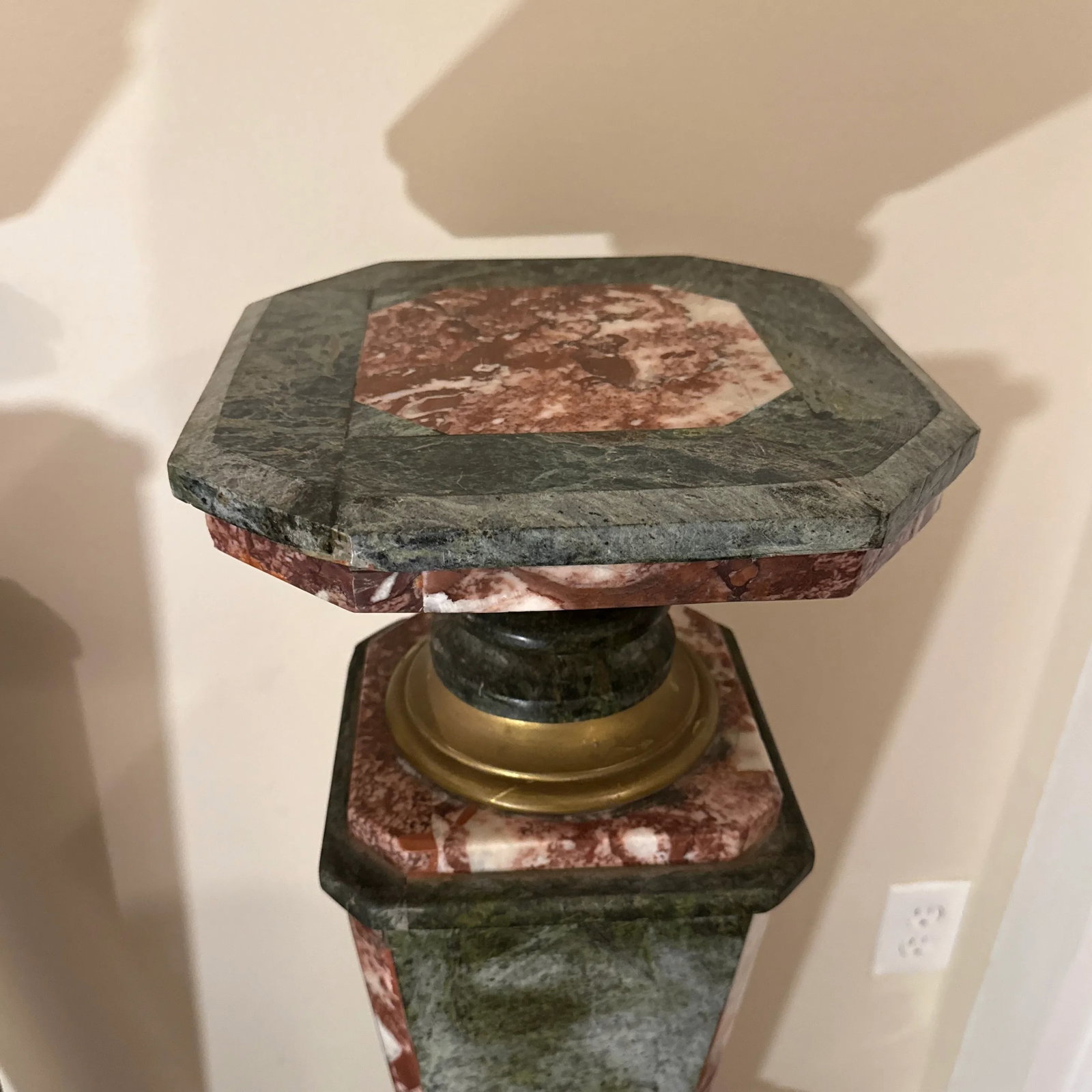 Late 19th Century Monumental Neoclassical Style Ornate Marble Pedestal ~ a Pair - 5