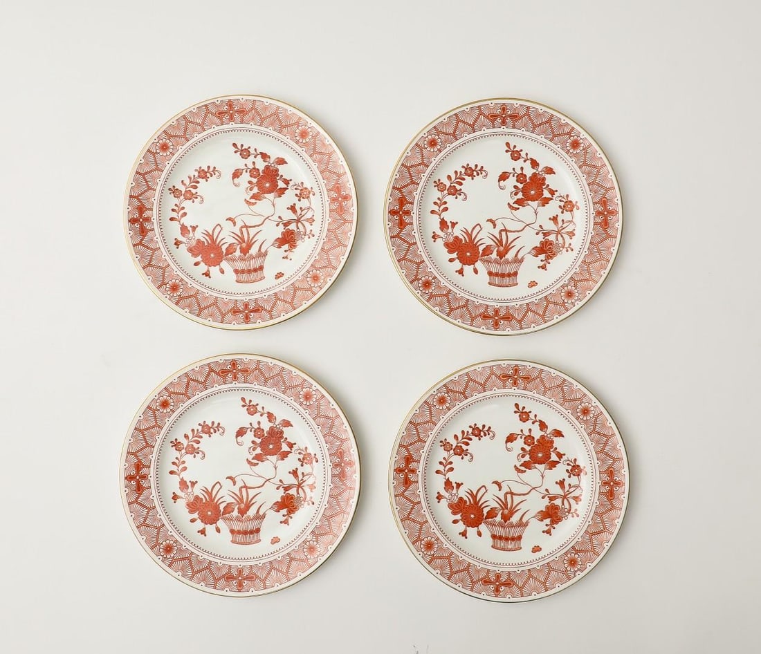 Royal Crown Derby Luncheon Plates, Chandos Pattern, Set of 12 - 4