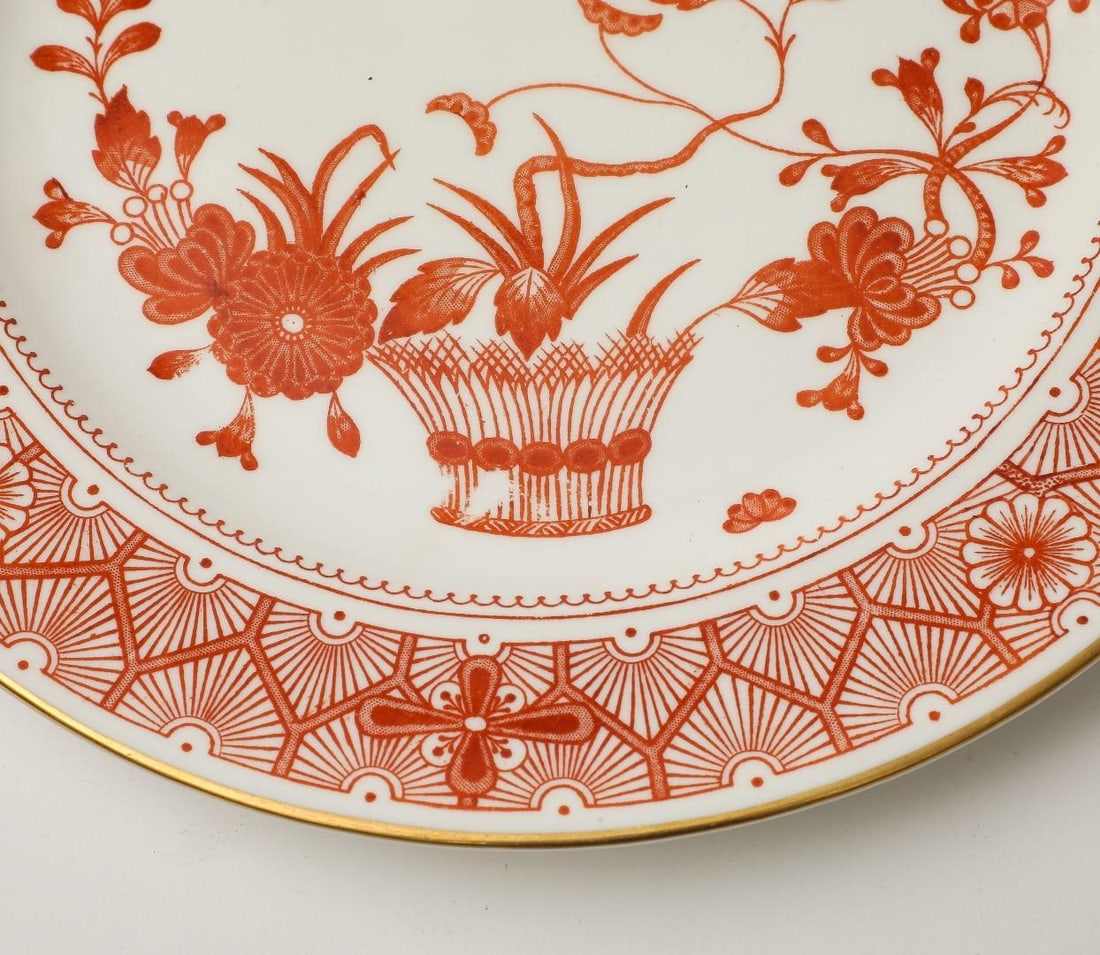 Royal Crown Derby Luncheon Plates, Chandos Pattern, Set of 12 - 7