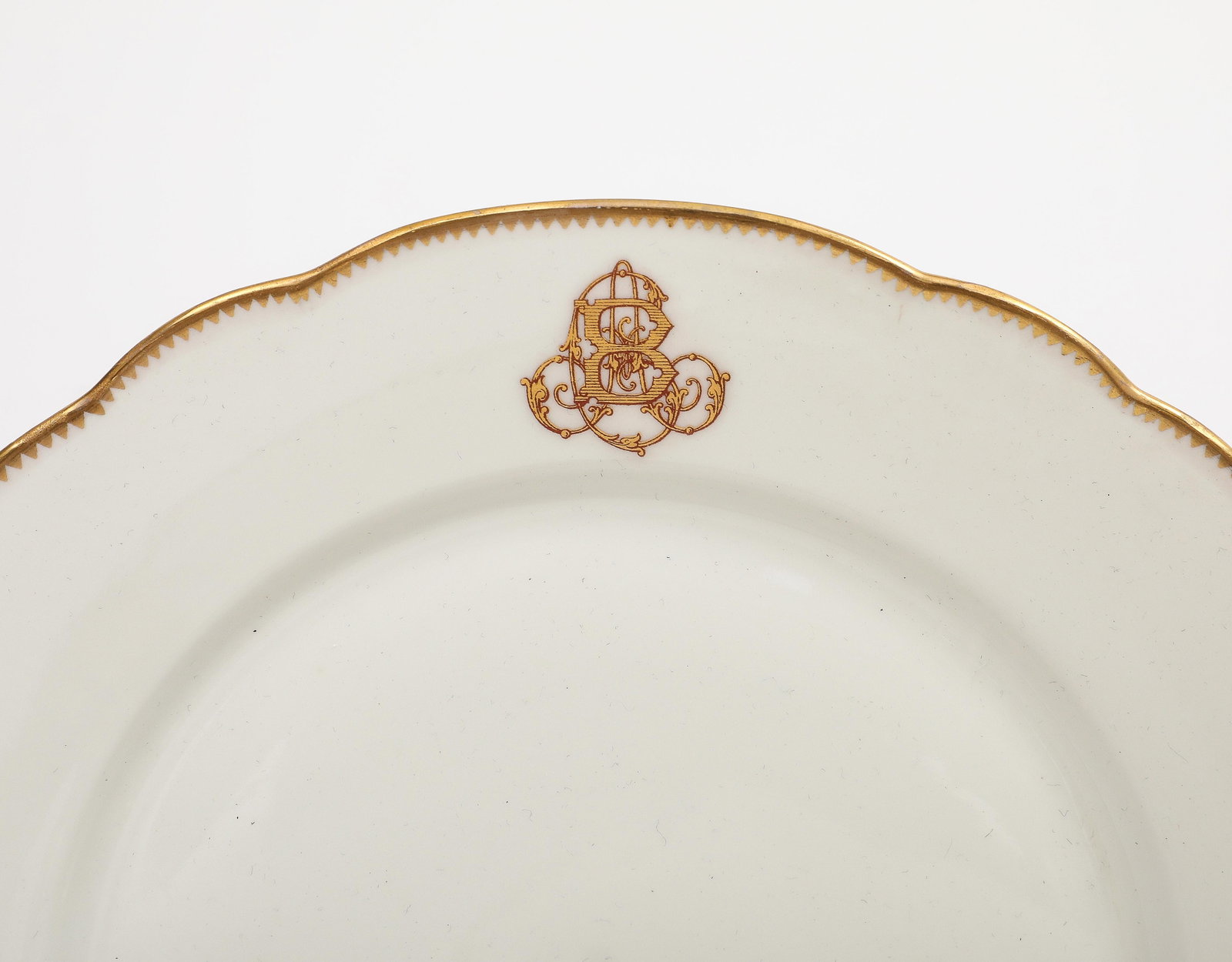 Set of 7 French Porcelain Charles Pillivuyt & Cie Dinner Plates - 6