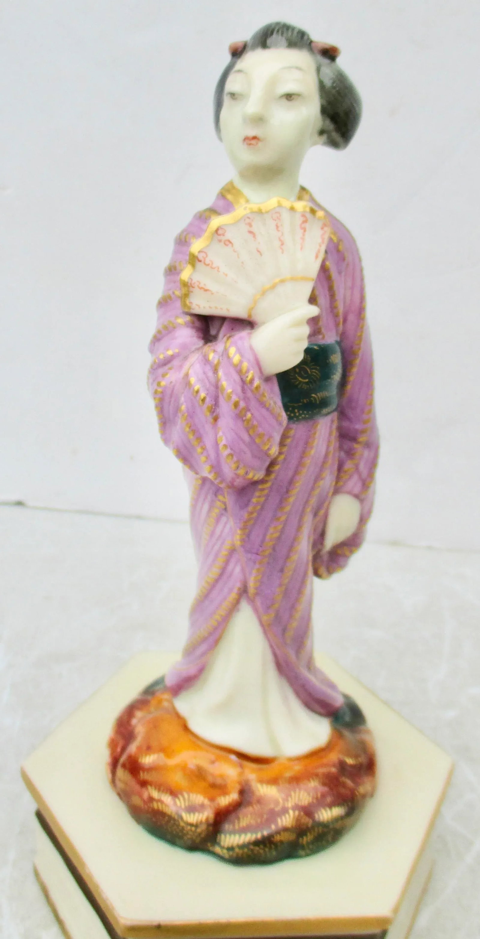 19th Century Royal Worcester Geisha Dated 1874 - 2
